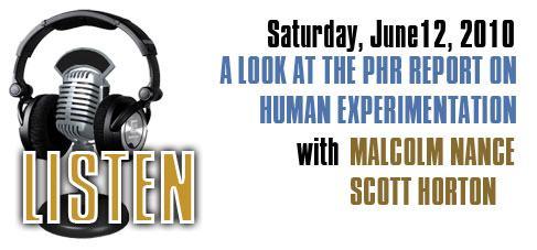 Saturday, June 12 Radio Show-Malcolm Nance and Scott Horton